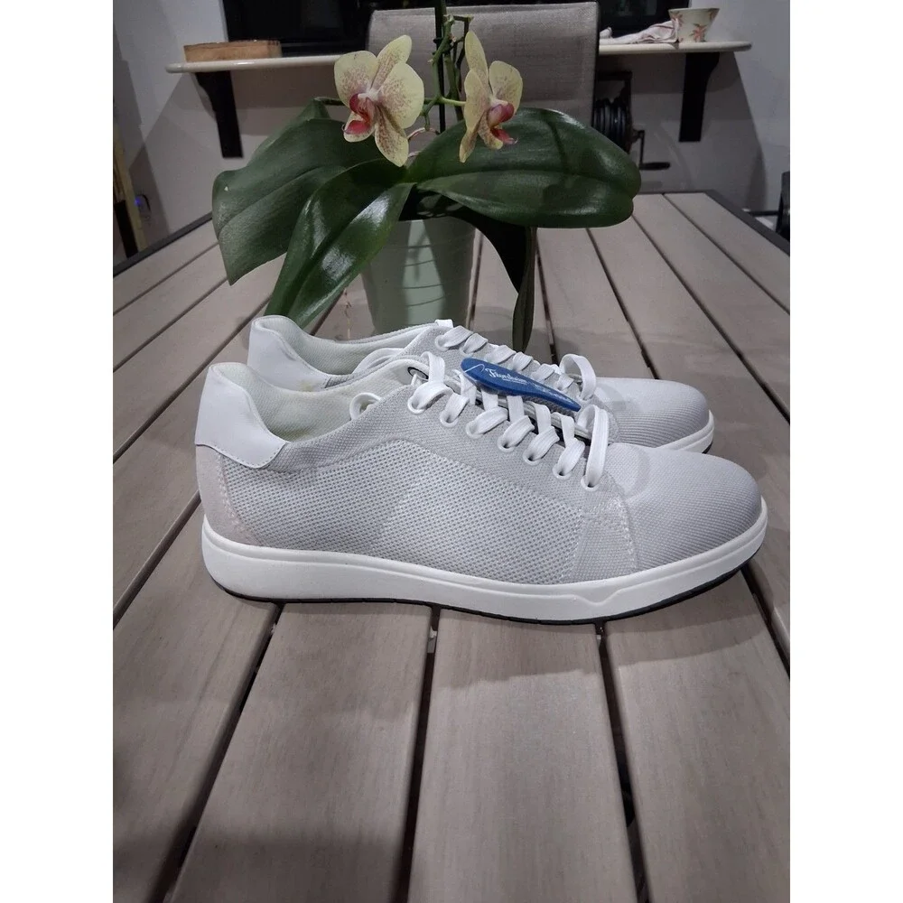 Sz 10.5 Florsheim Heist Lace Knit Lace to Toe Sneaker Mens Oxford SB 6